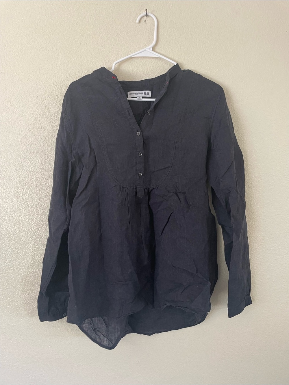 Uniqlo + Ines de la Fressange Linen Shirt L